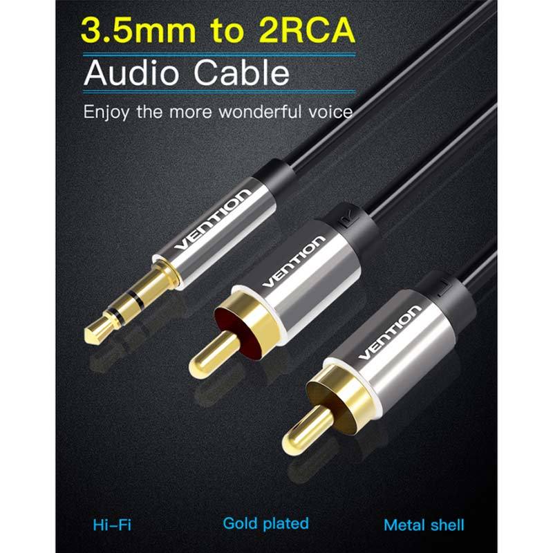 Jual Vention Kabel Audio 3 5mm Male To 2 Rca Bcf 8m Murah Januari 2020 Blibli Com