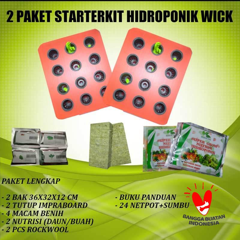 Jual Hidroponik Sistem Wick 2 Set 24 Lubang Paket Starter Kit Hidroponik Pemula Online Oktober 2020 Blibli Com