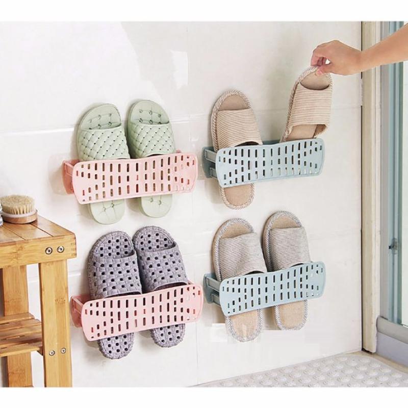 Jual H Ikea Ventilate Shoe Rack Plastic Wall Hanging Type Adhesive