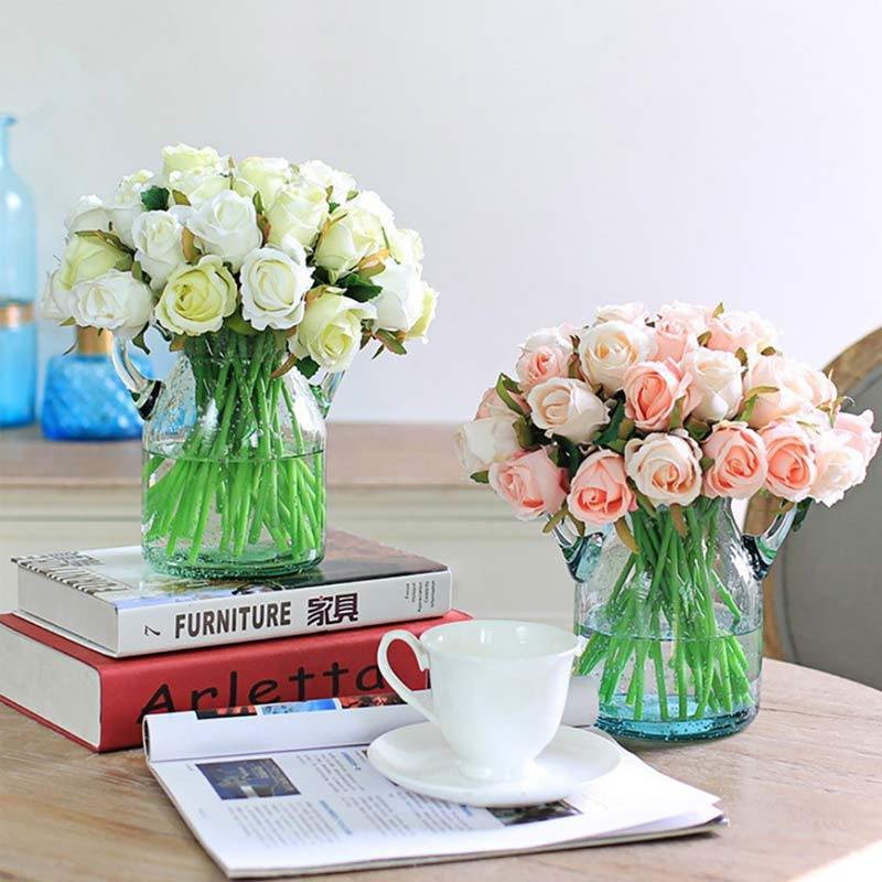 Jual Eds Artificial Bridal Bouquet Flowers Holding Silk Rose For Wedding Or Home Decoration 12 Rose Online September 2020 Blibli Com,Country Decor For Home