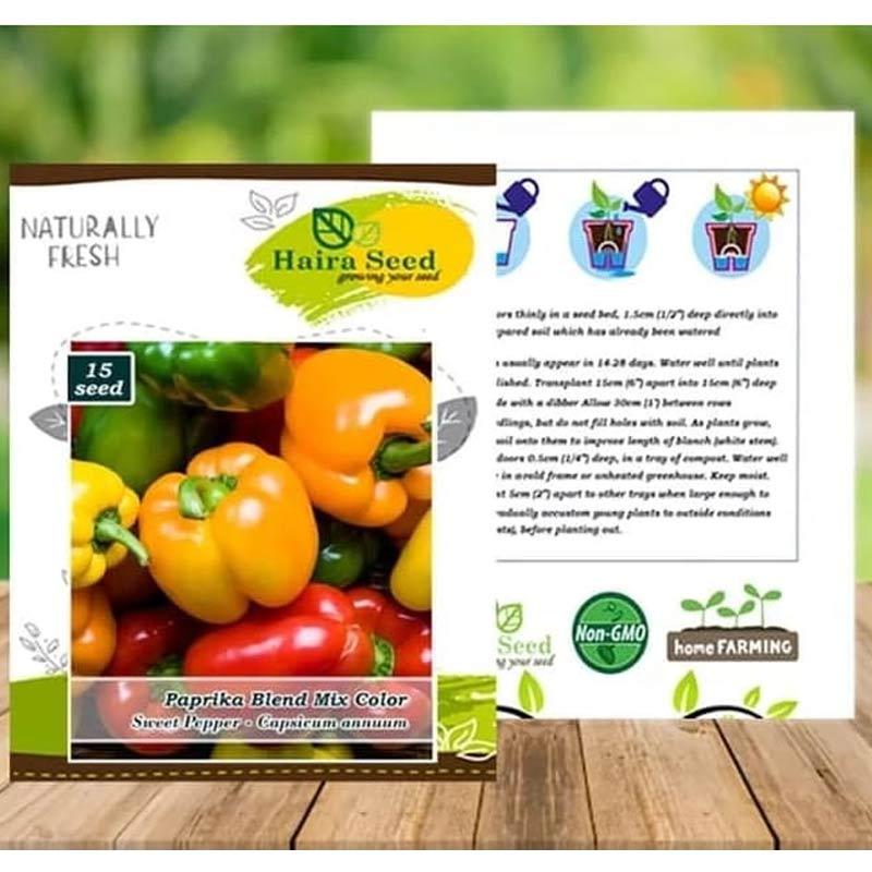 Jual Haira Seed Bibit Cabai Paprika Blend Mix Color 15 Benih Online Januari 2021 Blibli