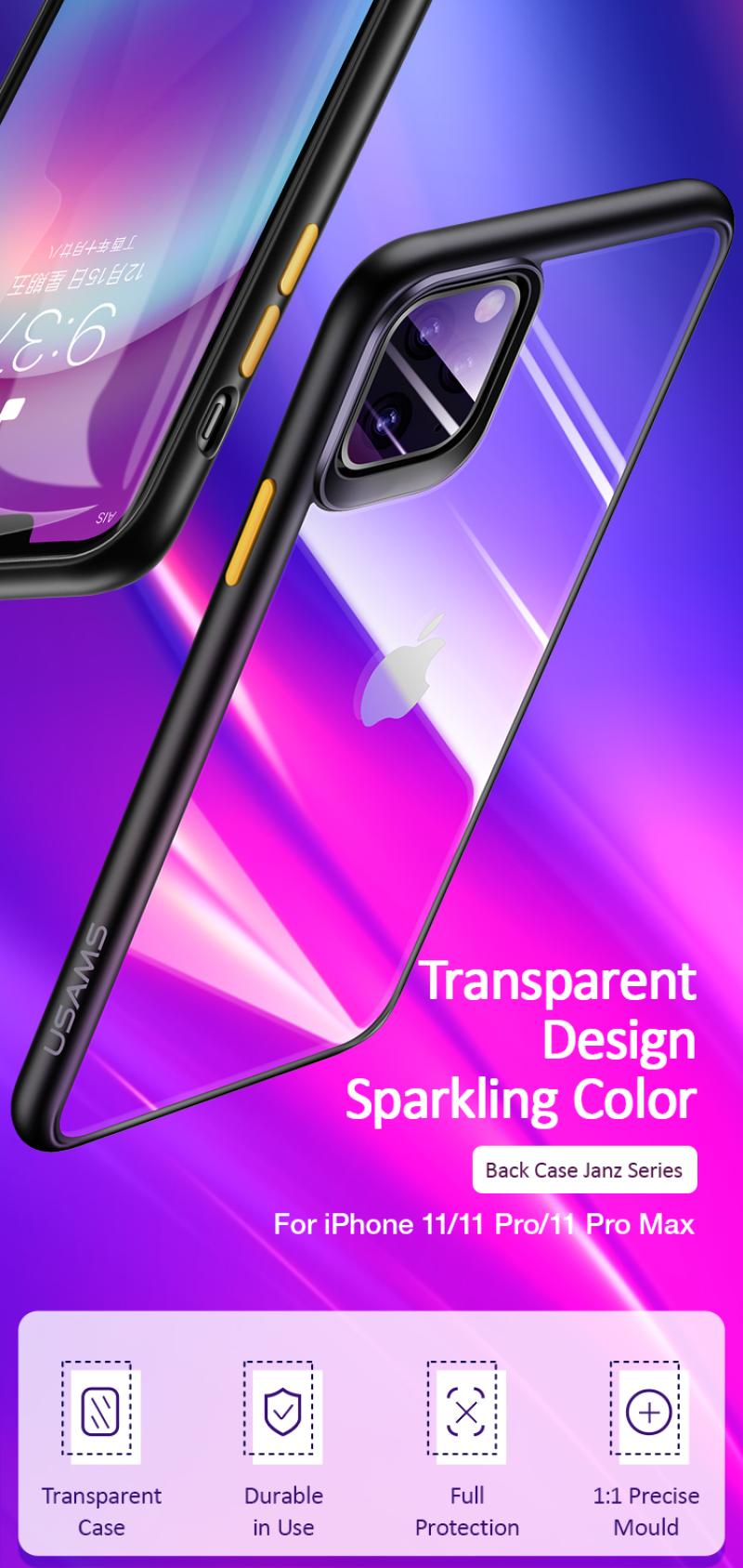 Promo Usams Back Case (janz Series) Apple iPhone 11 Diskon 8% Di