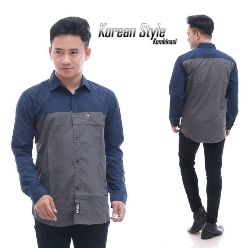 Promo Kemeja Polos Pria Lengan Panjang Kemeja Pria Baju Atasan