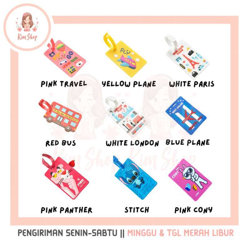 Jual KIM SHOP - Luggage Tag Gantungan Tas Label Koper Tanda ...