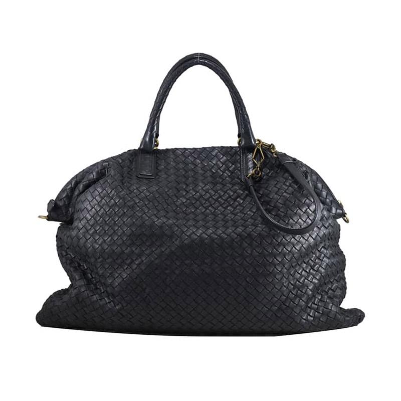 longchamp medium black tote