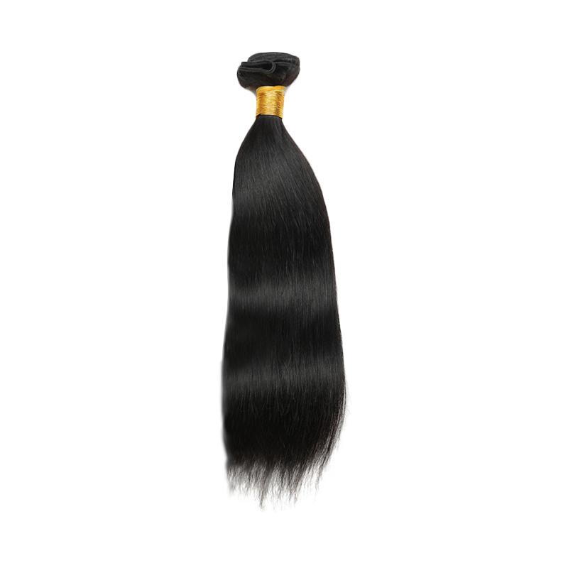 Jual Eds 100 Human Hair Bundles Extensions Wig Natural Black