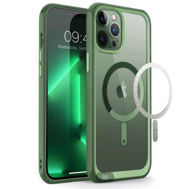 SUPCASE Original Hybrid Magsafe Case iPhone 13 Pro Max Hijau