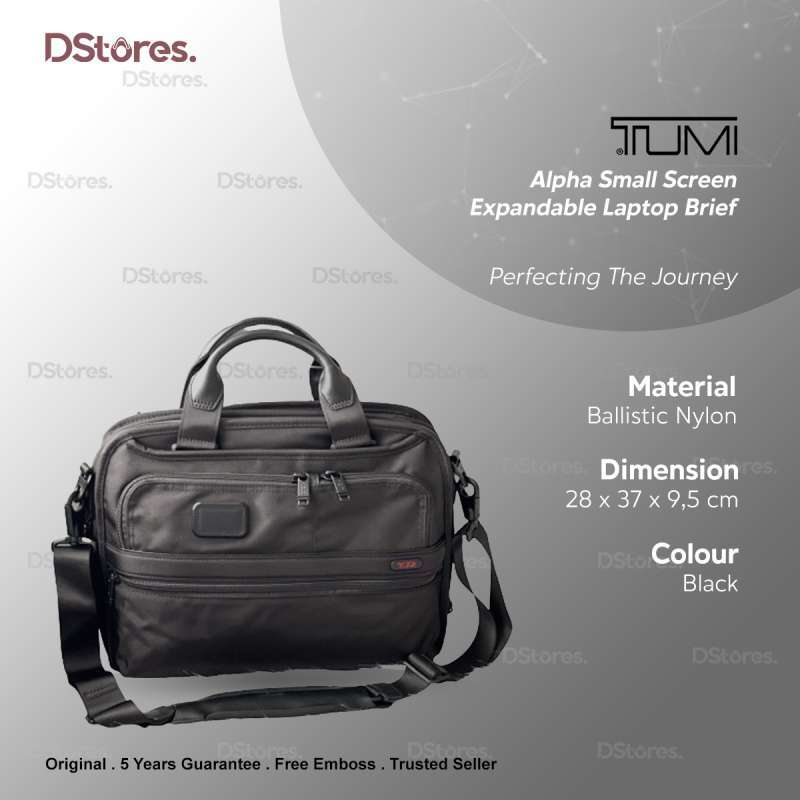 Tumi small screen expandable laptop outlet brief