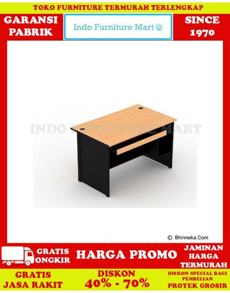 freokir meja komputer minimalis uno ucd 1633 uno classic 120 cm maple