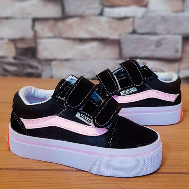 Vans pink putih shop