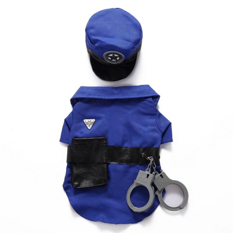 Jual H-IKEA Cute Pet Puppy Police Suit 