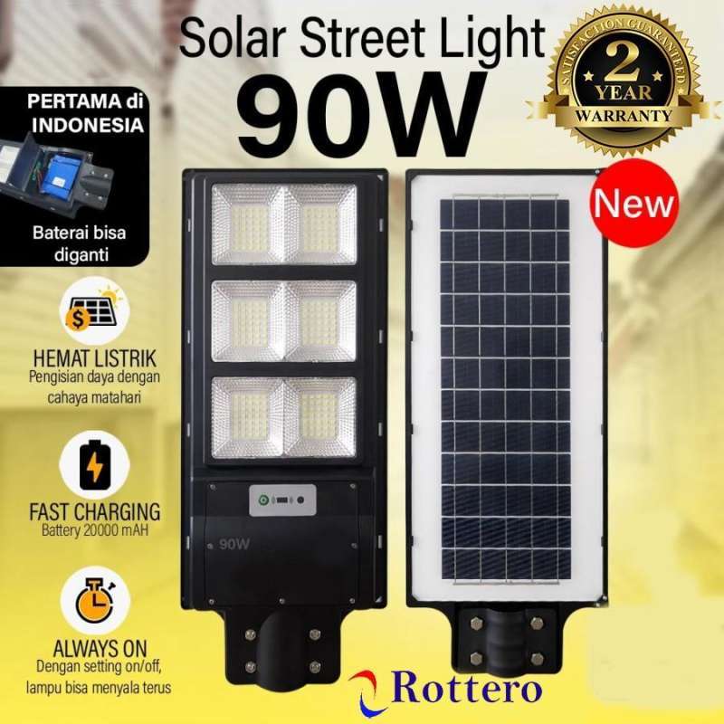Jual Lampu Jalan 3in1 Led Solar Street Light Pju Real 90 Watt 90w Surya Di Seller Alcotama Pluit Kota Jakarta Utara Blibli