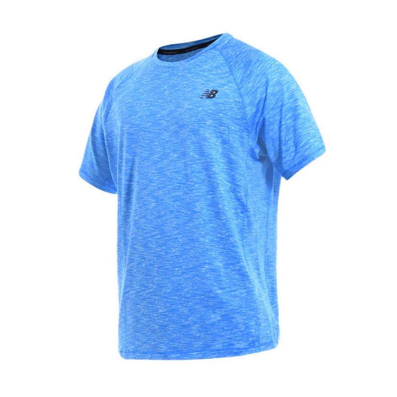Jual New Balance Anticipate 2.0 Short Sleeve Men s Tee Blue di