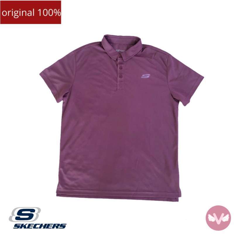 Jual Skechers Men s Sport Top POLO purple Baju Olahraga POLO