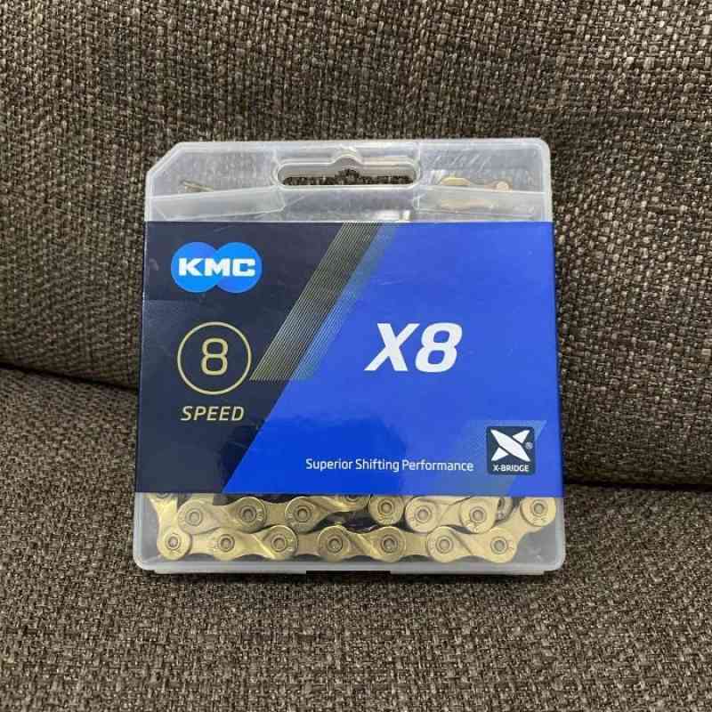 Jual rantai kmc x8 gold superior shifting performance 8 speed di