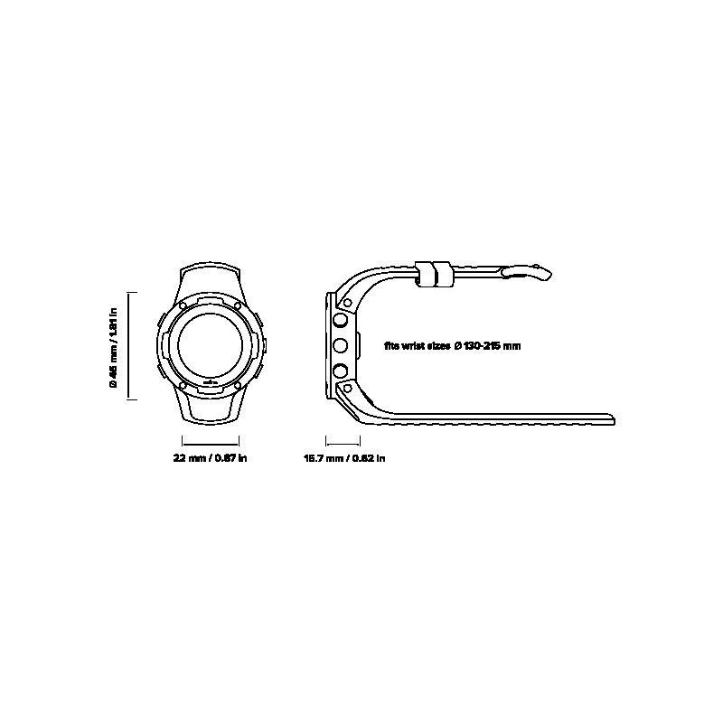 Suunto 5 Graphite Steel SS050447000