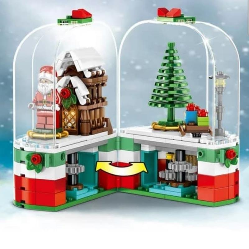 Jual Sembo 601090 Christmas Snow Globe With Santa Claus Gift Mainan Natal Brick Blocks Stacking Toys Online Desember 2020 Blibli