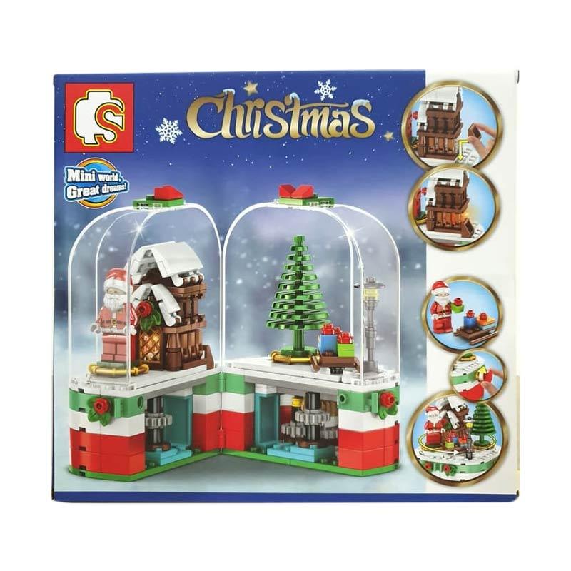 Jual Sembo 601090 Christmas Snow Globe With Santa Claus Gift Mainan Natal Brick Blocks Stacking Toys Online November 2020 Blibli Com