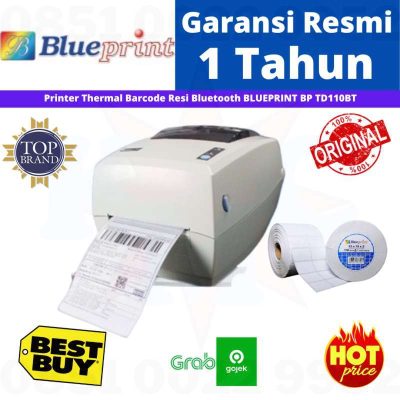 Promo Printer BluePrint BP-TD110 USB Barcode Thermal Blue ...