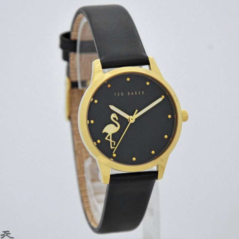 TED BAKER BKPFZF010UO Jam Tangan Wanita Kulit Original Black Gold