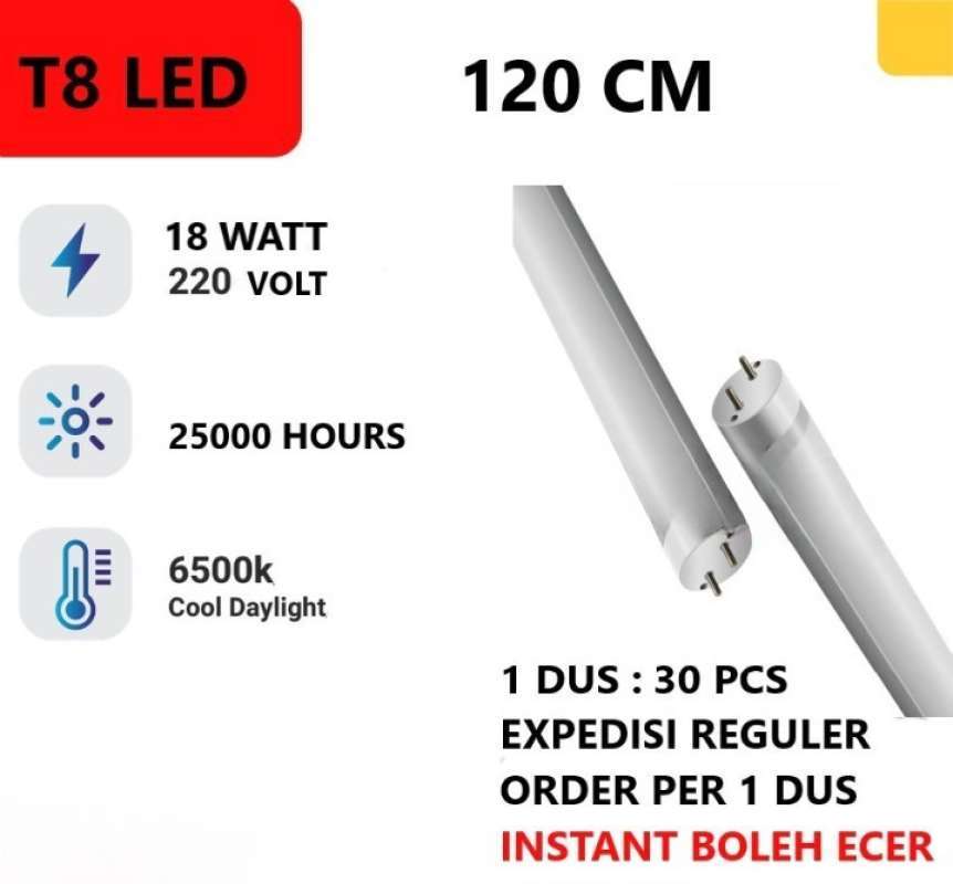 Jual Lampu T8 Led 120cm Tl Led 9 Watt Lampu Tl Neon Tube 20W Pendek 120cm Di Seller Led Specialist Cengkareng Timur Kota Jakarta Barat Blibli