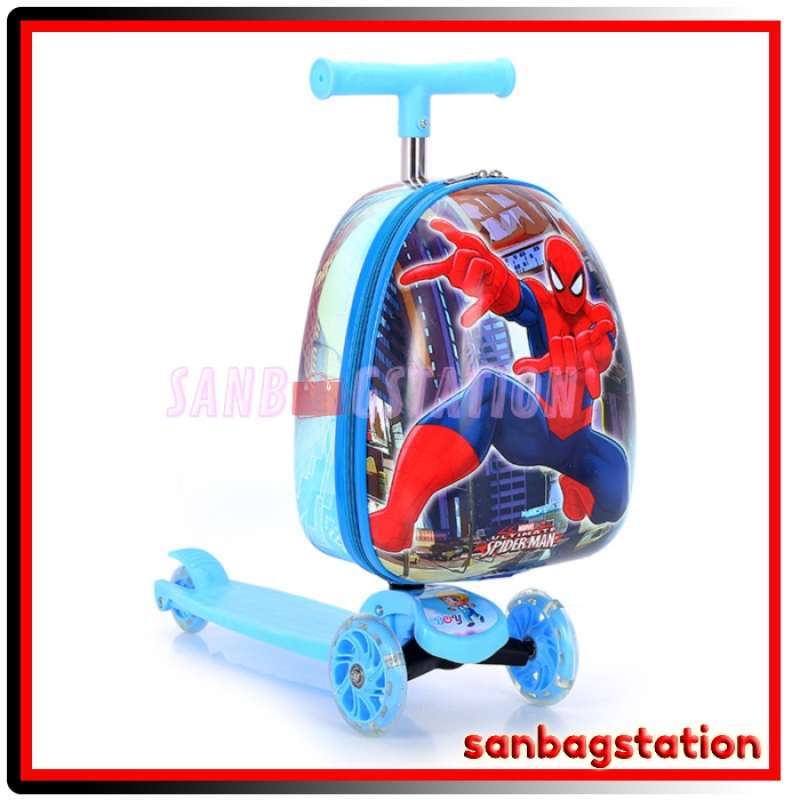 Spiderman scooter suitcase online
