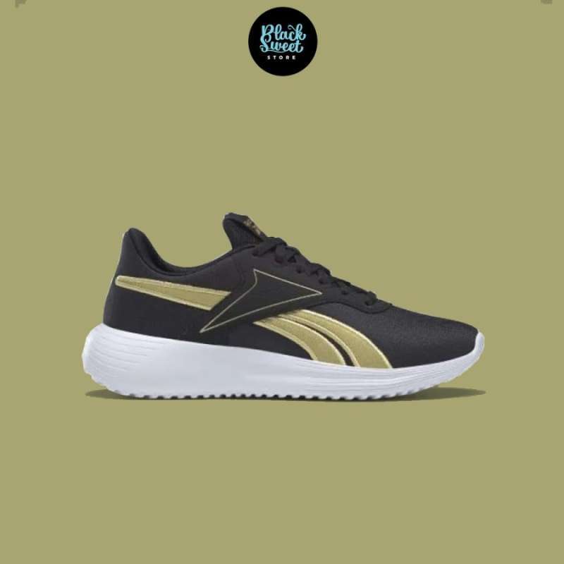 Promo SEPATU LARI REEBOK WMNS LITE 3 BLACK GOLD METALLIC Diskon 48