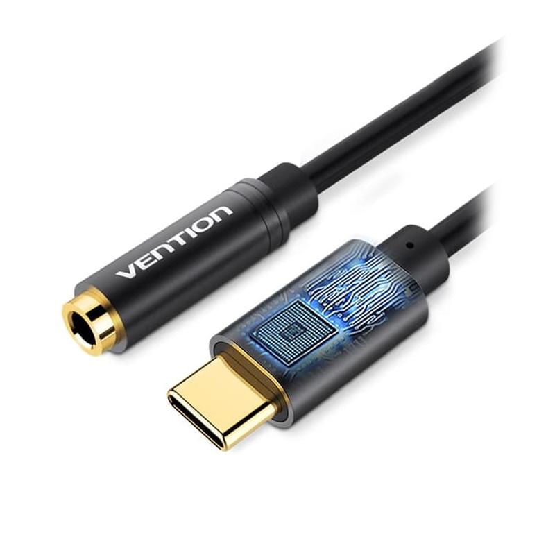 Portable USB 3.1 Type-C To 3.5Mm Audio Connector Microphone Female Adapter