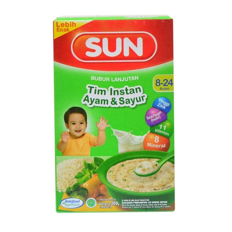 Jual Sun Rasa Ayam Sayur Bubur Bayi Lanjutan Tim Instan Usia 8 24 Bulan 100 G Online Desember 2020 Blibli