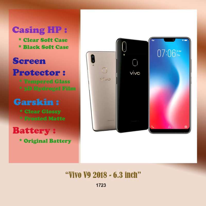 Vivo V9 2018 inch Case Screen Protector Battery Dll