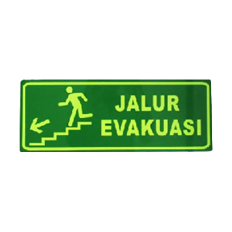 Jual Oem Lumi Mg C 3 Jalur Evakuasi Turun Tangga Arah Kiri Sign Board Murah September 2020 Blibli Com