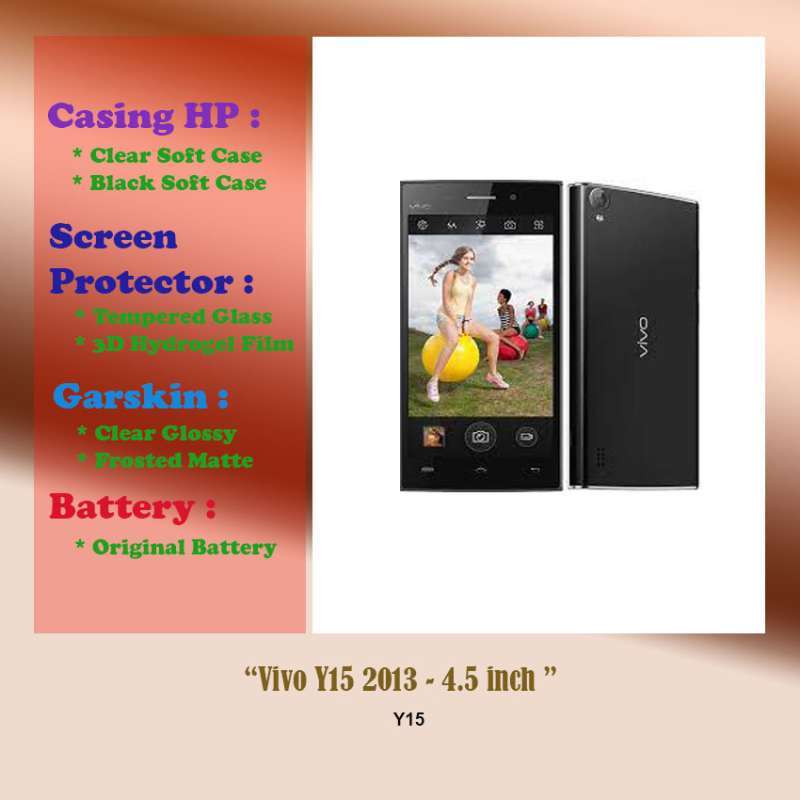 Jual Vivo Y15 2013 - 4.5 inch - Case - Screen Protector - Battery - Dll -  Clear Hard Case di Seller Grasindo Accessories - Cideng, Kota Jakarta Pusat  | Blibli