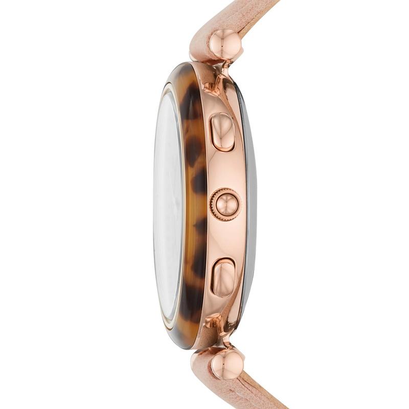 Jual Fossil Hybrid Smartwatch Carlie Blush Leather