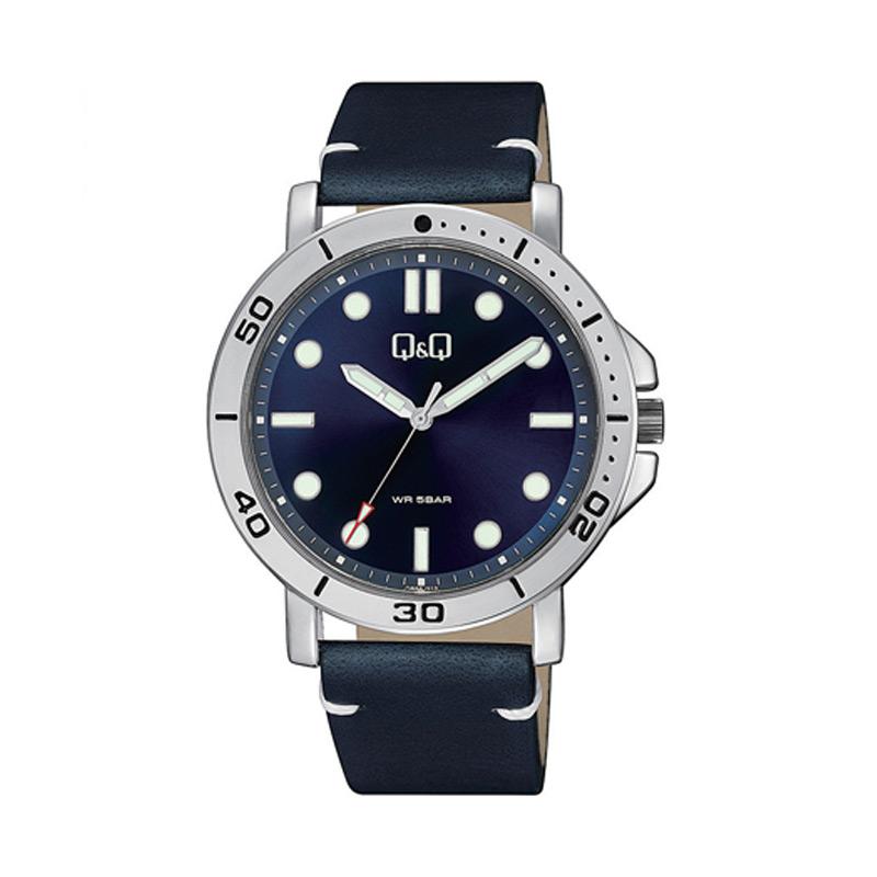Jual Q Q Fashion Leather Water Resist 5 Bar Jam Tangan Analog Pria Original Qb86 Qb86j Online Desember 2020 Blibli