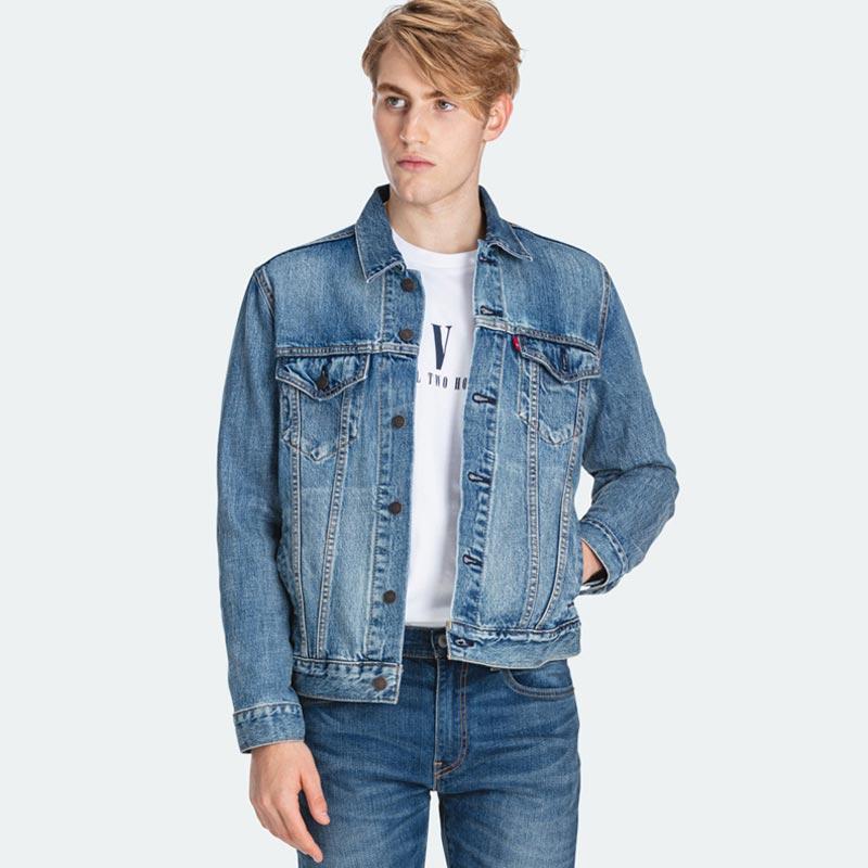 Jaket deals trucker levis