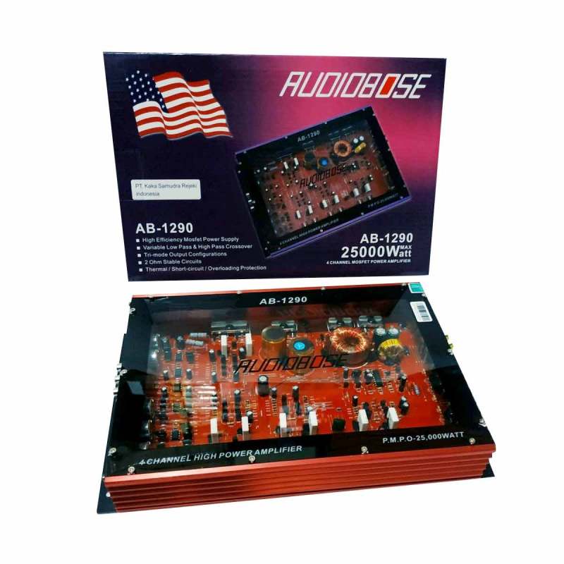 Jual Audiobose Ab 1290 Transparan Amplifier Mobil 4 Ch Online Februari 2021 Blibli
