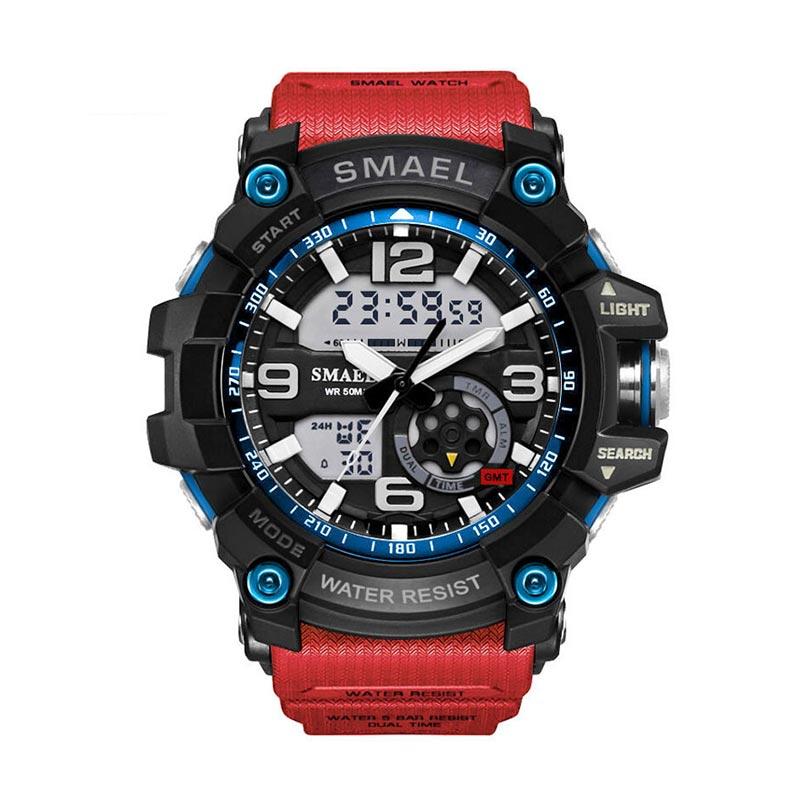 Jual smael Jam Tangan Pria 1617 Original Full Red di Seller