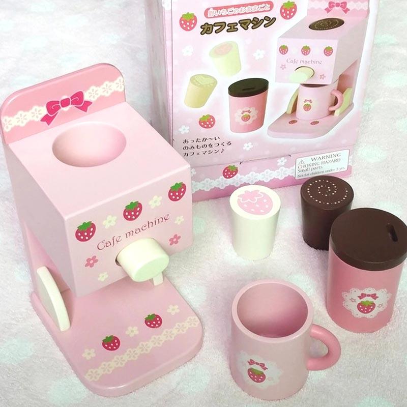 childrens wooden coffee machine