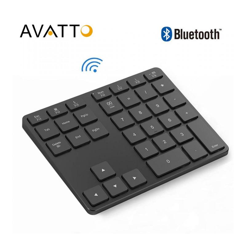 Jual Avatto Bluetooth Wireless Numeric Keypad For Tablet Laptop Pc 34 Keys Online November 2020 Blibli