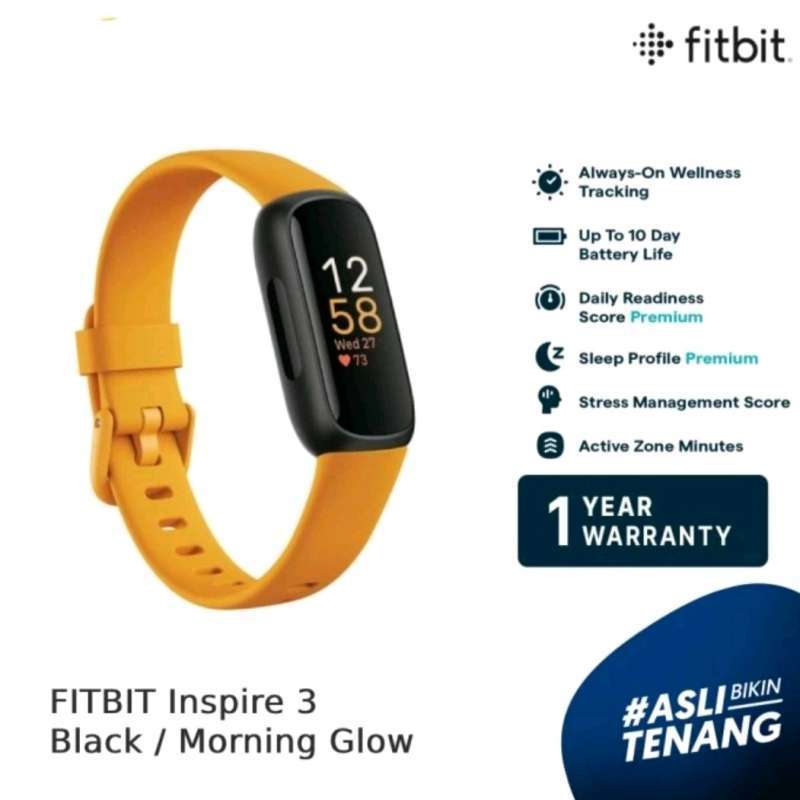 FITBIT Inspire Health Fitness Tracker Smartwatch Garansi Resmi