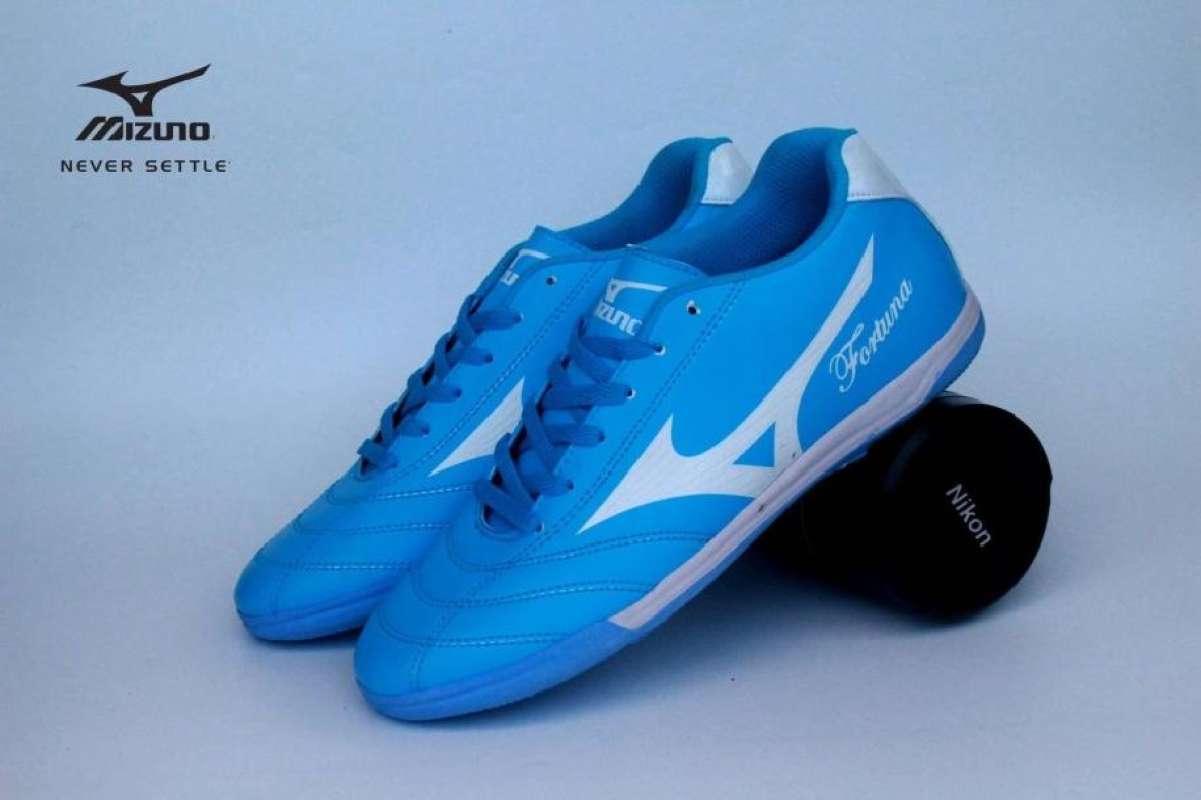 Jual SEPATU FUTSAL MIZUNO FORTUNA BIRU VARIAN PUTIH di Seller Usa