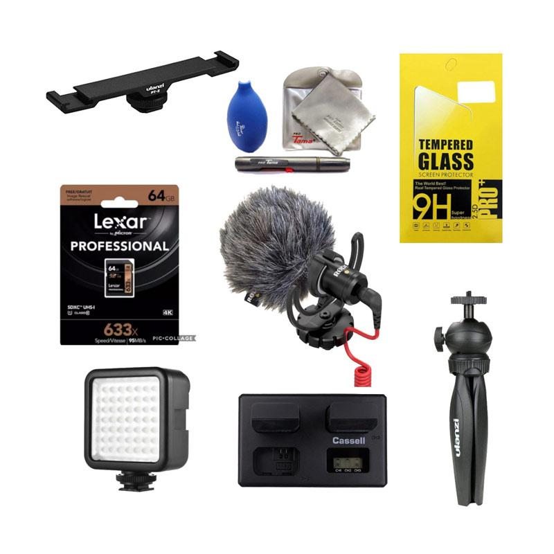 Jual Maeistro Paket Vlog Pemula Aksesoris For Kamera A6400 Online