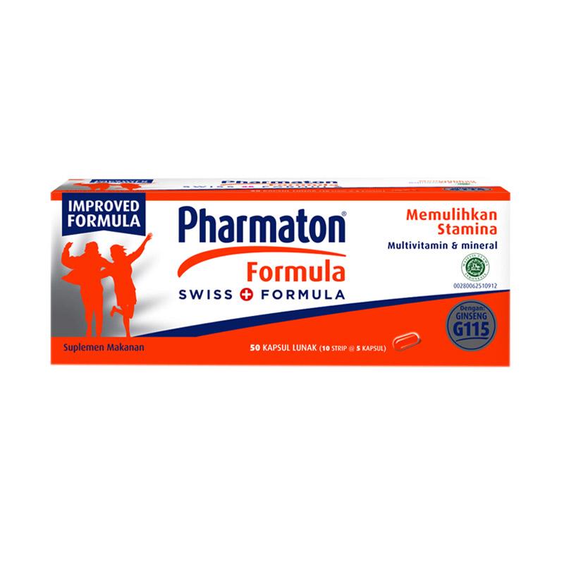 Jual Pharmaton Formula Multivitamin Supplement 10s X 5 Online November 2020 Blibli