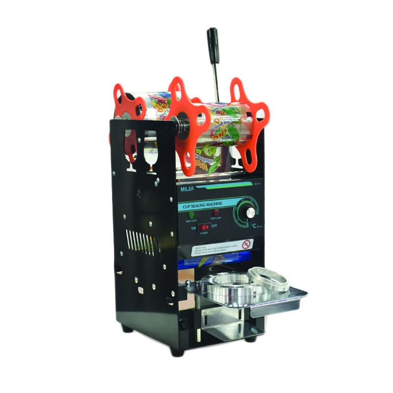 milea manual cup sealing mesin press gelas plastik high quality with digital counter