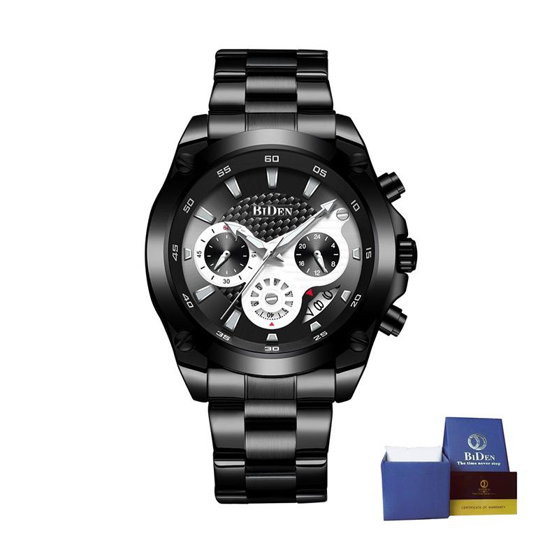 Jual Biden Luxury Quartz Date Chronograph Waterproof Steel Strap Jam Tangan Pria Online September 2020 Blibli Com