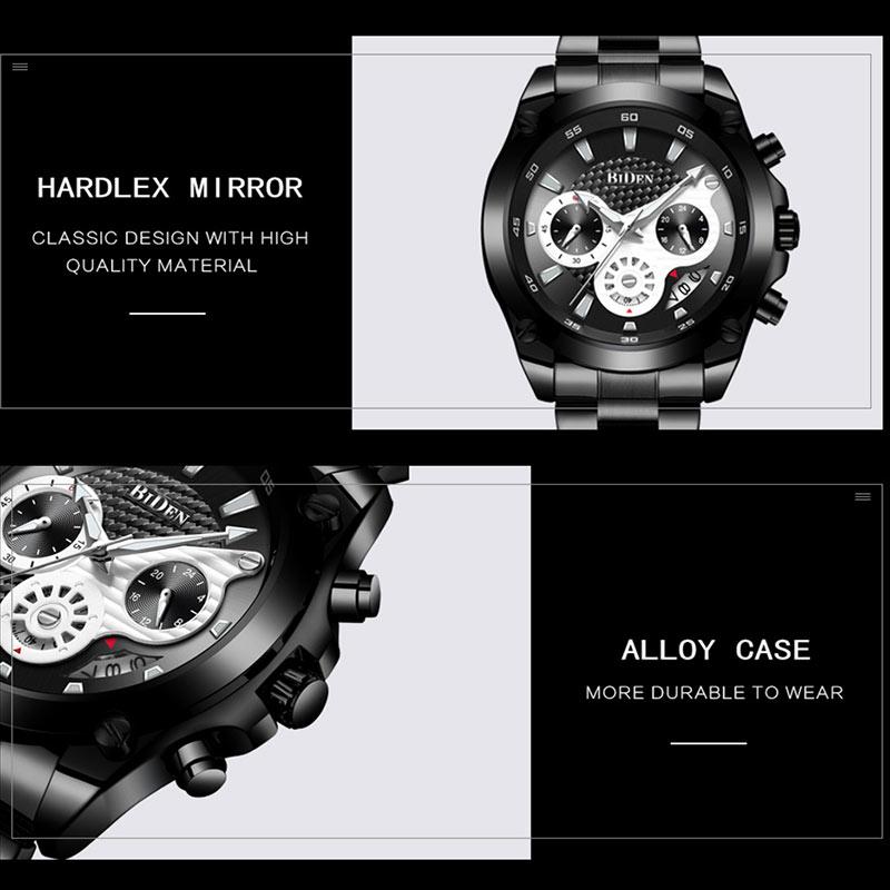 Jual Biden Luxury Quartz Date Chronograph Waterproof Steel Strap Jam Tangan Pria Online September 2020 Blibli Com