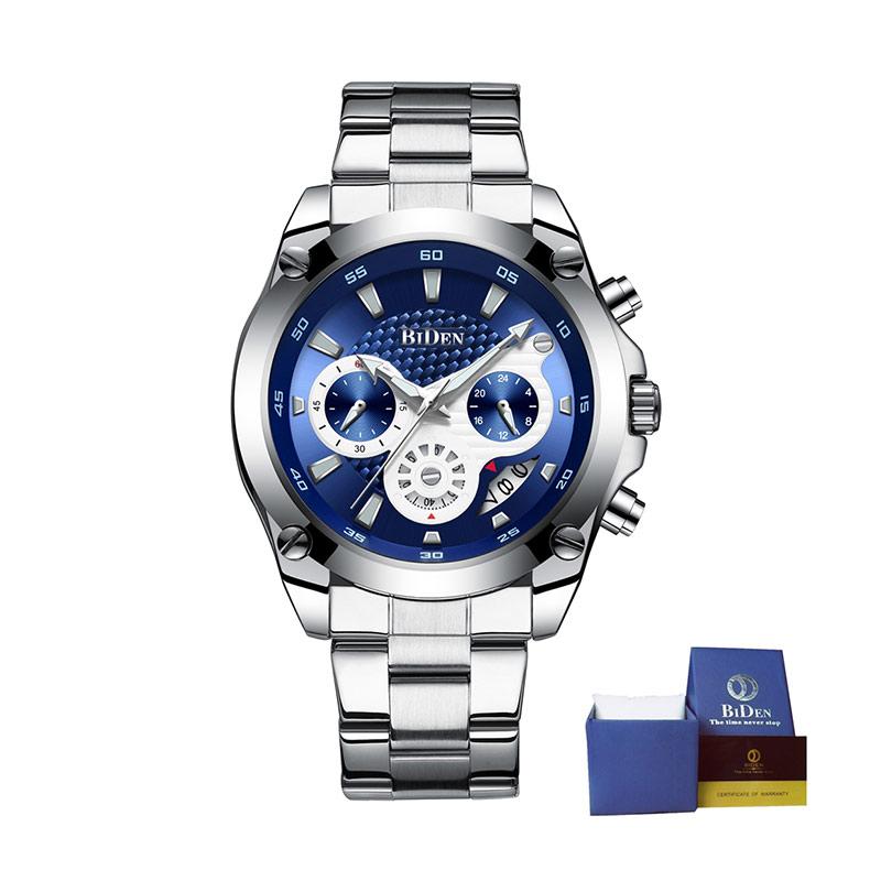 Jual Biden Luxury Quartz Date Chronograph Waterproof Steel Strap Jam Tangan Pria Online September 2020 Blibli Com