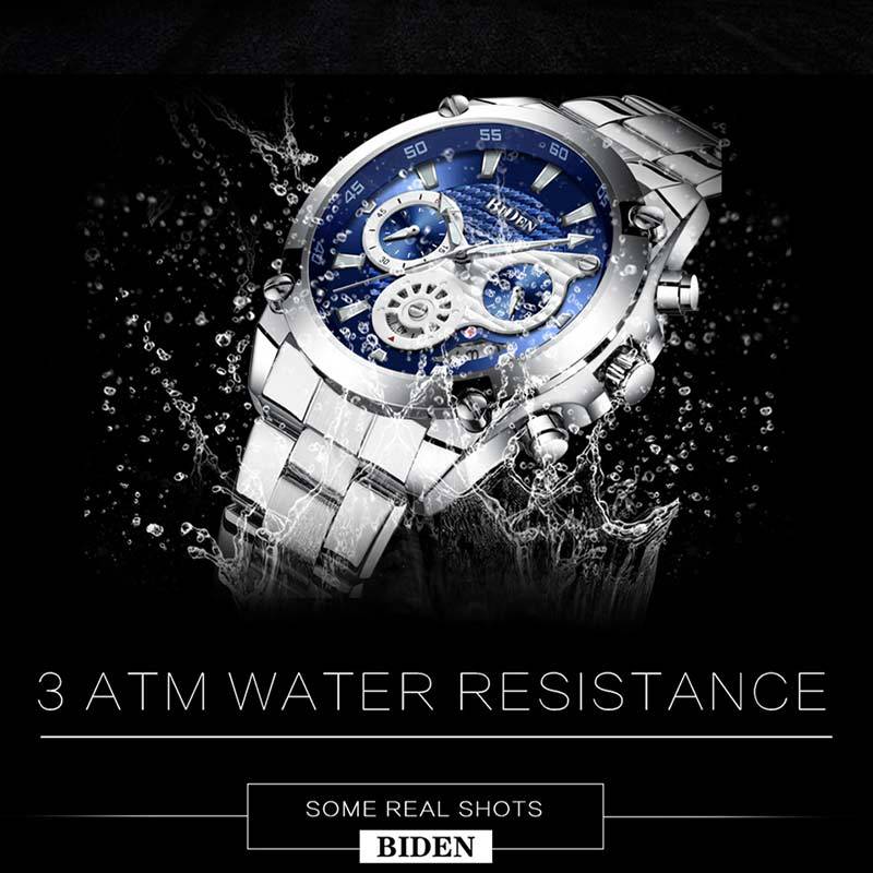 Jual Biden Luxury Quartz Date Chronograph Waterproof Steel Strap Jam Tangan Pria Online September 2020 Blibli Com