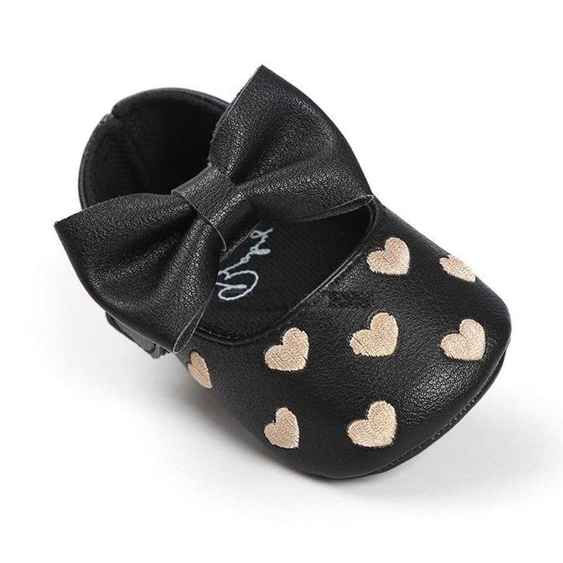 baby girl leather moccasins
