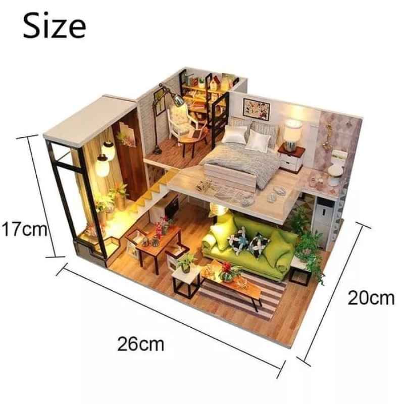 Jual Twenty Second L57 Miniatur Rumah Boneka Diy Enjoy The Romantic Nordic Online November 2020 Blibli